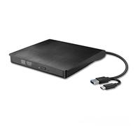 Yjcnelcr Discos portátiles de doble interfaz de alta velocidad, reproductor USB 3.0 y USB C