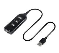 Yjcnelcr Hub USB 2.0 de 4 puertos con velocidad Multi USB Expansor de puerto rápido Transferencia de datos USB Splitter USB para PC para adaptador de concentrador USB para portátil