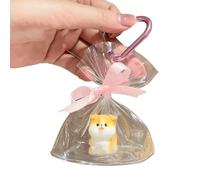 Yjcnelcr Llavero ligero hecho a mano para tenis de mesa ligero en bolsa, accesorios para uso diario, llavero de moda para mujer, Shiba Inu, Talla única