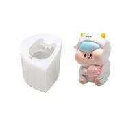 Yjcnelcr Molde cilíndrico para tartas, molde cilíndrico de silicona, molde geométrico 3D para decoración de tartas