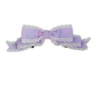 Yjcnelcr Pasadores para el pelo, pasadores de encaje gótico para cosplay, fiesta, moño, pasador, juego de rol, clip para el pelo, disfraz de sirvienta, accesorios para el cabello para mujeres y niñas
