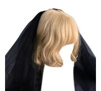 Yjcnelcr Pinzas para el pelo para mujer, pasadores, velo, diadema gótica con rosas y flores, accesorio para disfraz de fiesta de Halloween, accesorios para el cabello, pinzas para el pelo, accesorios