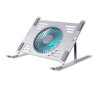 Yjcnelcr Soporte de refrigeración de aluminio para laptop, almohadilla de refrigeración para laptop, marco plegable, elevadores de portátiles de alimentación USB