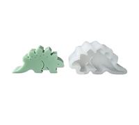 Yjcnelcr Vela de dinosaurio, resina temática de animales para velas, jabón, yeso, adornos para tartas y fondant
