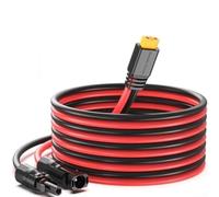 YJDOORPLAY Cable de extensión solar de 10 AWG para paneles solares y generadores, alambre de cobre estañado, baja resistencia, alta corriente, rango de funcionamiento de -40 ℃ a 200 ℃ (2 metros)