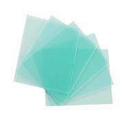 YJDOORPLAY Casco de soldadura transparente PC lente cubierta protectora paquete de 10 escudos de repuesto para corte de plasma eléctrico, varios tamaños, resistente al fuego (123 x 98 mm)
