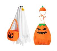 YJDOORPLAY Disfraz de ganso de 23 pulgadas para Halloween, decoración de césped, traje de otoño para porche al aire libre, gansos con sombrero de bruja, elementos de calabaza, jardín, patio (dinero)