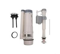 YJDOORPLAY Kit de repuesto para sistema de descarga de inodoro, válvula de descarga dual ajustable para cisternas, material PP, entrada extensible de 33 cm