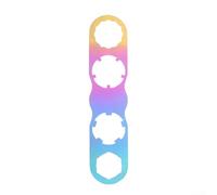 YJDOORPLAY Llave de pedal de bicicleta profesional TC4 herramienta de instalación de aleación para buscar KEO reparación de pedales de bicicleta, herramienta de desmontaje multifunción plateada