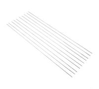 YJDOORPLAY Paquete de 10 cables de soldadura TIG de acero inoxidable 304 para proyectos industriales, varios tamaños, varilla de soldadura plateada de flujo suave de bajo salpicadura (2.0 mm)