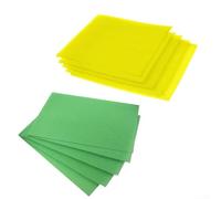 YJDOORPLAY Paquete de 10 forros de nevera para cajones de refrigerador, almohadillas de esponja cortables de 12 x 15 pulgadas para absorber la humedad, prolongar la vida útil de frutas y verduras