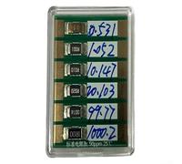 YJDOORPLAY Placa de calibración de resistencia estándar de cuatro terminales con 6 valores (0.5, 1, 10, 20, 100, 1000 mΩ) para pruebas precisas de medidor de miliohm y multímetro (calibrado)