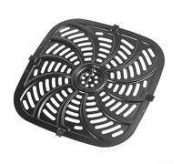 YJDOORPLAY Sartén para freidora de aire CORSAIR antiadherente de 24 x 25 cm, soporte cuadrado para freidora de aire, piezas de repuesto, accesorios de parrilla con parachoques de goma, apto para