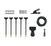 YJDOORPLAY Sistema de riego automático con patrones de pulverización ajustables, kit de riego atomizador eficiente para refrigeración de jardín, equipo de goteo de configuración rápida (10 m)