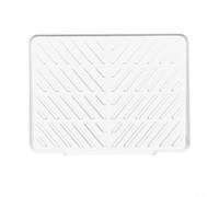 YJDOORPLAY Tapete de secado de platos de silicona con borde de drenaje antideslizante para encimera de cocina, almohadilla de secado rápido para platos y utensilios, forro de refrigerador, resistente