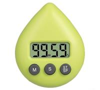 YJDOORPLAY Temporizador de cocina para ducha, baño, cocina, temporizador de cuenta regresiva para ahorro de energía, pantalla LCD, parte trasera magnética, a prueba de salpicaduras, uso doméstico para