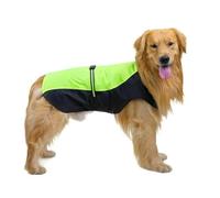YJDZ Impermeable para perros medianos a grandes, lluvia ajustable para labrador, golden retriever, francés y más (verde, 6XL)