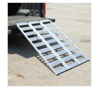 YJEUZCD 44,8 Pulgadas Ensanchado Aluminio Cargando Rampas Para Recogida Camiones, Plegable Motocicleta Rampa 1499LBS Capacidad, Camión Bicicletas Cuatrimoto Todoterreno Scooters