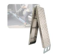 YJEUZCD 75 Pulgadas Acero Inoxidable Plegable Cargando Rampas, 595 Libras Capacidad, Ligero Motocicleta Rampa Para Bicicleta Cortacésped Scooters Bicicletas Eléctricas(2pcs)