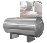 YJEUZCD Acero Inoxidable Agua Presión Tanque, 100L-300L Agua Almacenamiento, Tipo Horizontal Viviendas Presurizado Agua Almacenamiento Contenedores(200L-50x90cm)