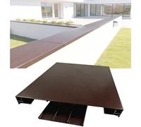 YJEUZCD Al Aire Libre Goteo De Lluvia Guardia, Cortable Intermitente con Ranura Iluminación, Parte Superior La Pared Gota Borde, Límite Línea Deflector(21x90cm/8.3x35.4in)