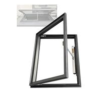 YJEUZCD Aluminio Claraboyas Techo Ventanas, Cobertizo Restaurante Sala De Sol Ventana, Hogar Cuarto De Baño Vidrio Pantalla Puerta, Sensor De Lluvia Automático Cerrando(50x110cm/19.7x43.3in)