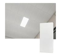 YJEUZCD Aluminio Decorativo Techo Sintió, Cubierta Paneles para Cocina Baño Sótano, Liso Interior Cocina Oficina Baño Caseta Panel Hoja(Gray-C,15pcs-30x60cm)