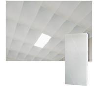 YJEUZCD Aluminio Decorativo Techo Sintió, Cubierta Paneles para Cocina Baño Sótano, Liso Interior Cocina Oficina Baño Caseta Panel Hoja(Gray-D,15pcs-30x60cm)