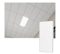YJEUZCD Aluminio Decorativo Techo Sintió, Cubierta Paneles para Cocina Baño Sótano, Liso Interior Cocina Oficina Baño Caseta Panel Hoja(Gray-A,30pcs-30x60cm)