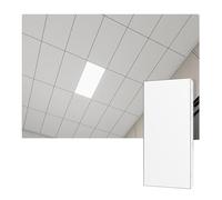 YJEUZCD Aluminio Decorativo Techo Sintió, Cubierta Paneles para Cocina Baño Sótano, Liso Interior Cocina Oficina Baño Caseta Panel Hoja(White-A,30pcs-30x60cm)