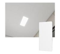 YJEUZCD Aluminio Decorativo Techo Sintió, Cubierta Paneles para Cocina Baño Sótano, Liso Interior Cocina Oficina Baño Caseta Panel Hoja(White-B,5pcs-30x60cm)