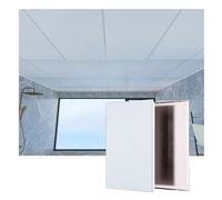 YJEUZCD Aluminio Escudete Lámina, Liso Techo Azulejos, Interior Azotea Aluminio Instalación Panel, Oficina Baño Cocina Decorar Cubrir Hoja(Gray-E,20pcs-60x30cm)