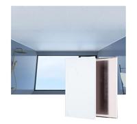 YJEUZCD Aluminio Escudete Lámina, Liso Techo Azulejos, Interior Azotea Aluminio Instalación Panel, Oficina Baño Cocina Decorar Cubrir Hoja(White-D,5pcs-60x30cm)