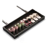 YJEUZCD Cajón Zapatero Extraíble Bajo Mueble, Organizador De Rodapié Push To Open, Estante De Zapatos Oculto Desmontable, Aleación Aluminio(51x31cm)