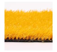 YJEUZCD Césped Artificial, Anti-caída 0,98 Pulgadas Espesor Alfombra Césped con Agujeros Drenaje, Cortable Balcón Decorativo Realista Alfombra Hierba Falsa, Personalizado(Naranja,31.52X47.28in)