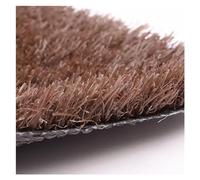 YJEUZCD Césped Artificial, Anti-caída 0,98 Pulgadas Espesor Alfombra Césped con Agujeros Drenaje, Cortable Balcón Decorativo Realista Alfombra Hierba Falsa, Personalizado(marrón,31.52X78.80in)