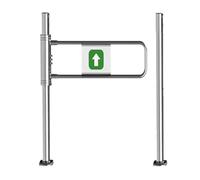 YJEUZCD Cierre Automático Seguridad Puerta Para Tienda Biblioteca, Supermercado Metales 1 Vía Importar Exportar Columpio Puerta, Cajero Contador Puerta(Silver-C,23.6x39.3in)