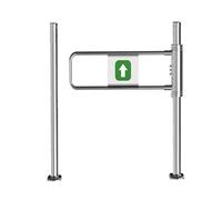 YJEUZCD Cierre Automático Seguridad Puerta Para Tienda Biblioteca, Supermercado Metales 1 Vía Importar Exportar Columpio Puerta, Cajero Contador Puerta(Silver-D,27.5x39.3in)