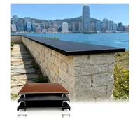 YJEUZCD Cubremuros De Aluminio Con Goterón, 0,2 Cm, Perfil Protector Con Canal LED, Goterón Ajustable Para Muro, Balcón, Ventana, 13-30,5 Cm