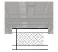 YJEUZCD Decorativo Techo Azulejos Paneles, Pintado Alambre Pared Cuadrícula Paneles, Metales Interior Pantalla Partición, Bares Puestos Azotea Escudete Plato(110x120cm)