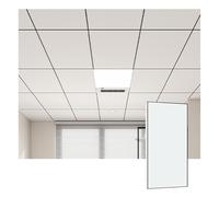 YJEUZCD Decorativo Techo Sintió, Aluminio Liso Teja, Interior Cocina Caseta Instalación Panel, Baño Oficina Lavable Cubrir Hoja(White-B,15pcs-30x60cm)