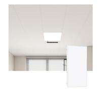 YJEUZCD Decorativo Techo Sintió, Aluminio Liso Teja, Interior Cocina Caseta Instalación Panel, Baño Oficina Lavable Cubrir Hoja(White-A,30pcs-30x60cm)