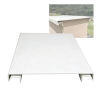 YJEUZCD Exteriores Pared Gota De Lluvia Borde Guardia, Goteo Intermitente para Límite, Parte Superior La Decorativo Placa Cubierta Desviador Deflector(40x90cm/15.7x35.4in)