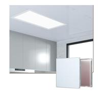 YJEUZCD Interior Decoración Techo Azulejos, Todo De Aluminio Hoja Reutilizable Techo Instalación Paneles, Baño Restaurantes Oficina Lavable Techo Cubierta Paneles(White-F,5pcs-30x30cm)