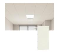 YJEUZCD Liso Azulejo De Techo Aluminio Escudete Lámina, Interior Azotea Instalación Panel, Oficina Baño Cocina Decorar Lavable Cubrir Hoja(Beige,5pcs-30x30cm)