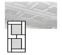 YJEUZCD Metales Decorativo Techo Paneles, Interior Decorativo Pantalla Partición, Sótano Bares Puestos Azotea Escudete Plato, Entrada Partición(70x60cm)