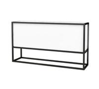 YJEUZCD Metales Macetero, Rectangulares Levantado Jardín Cama, Al Aire Libre Interior Caja De Flores Partición, Comercial Restaurante Patio Porche Partición Divisor(White-A,120x60cm/47.2x23.6in)