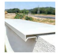 YJEUZCD Pared Alféizar Husmeando Goteo Recortar, Goteo Carril para Agua De Lluvia Reflujo Prevención, Goteo Borde Intermitente, Aluminio Exteriores Lluvia Guardia(25x80cm/9.8x31.5in)