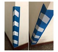 YJEUZCD Protector Columnas Garaje, En Forma De L Tira De Espuma EVA Protector De Esquinas, Reflectante Suelo Protección Protectores De Esquina De Pared, 80cm/31.5in (Color : Azul, Tamaño : 2pcs)