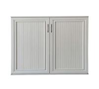 YJEUZCD Puertas Aluminio Efecto Madera Fregadero Exterior(65x72cm)